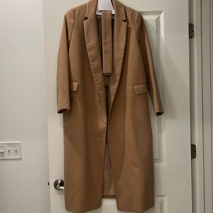 TopShop belted wrap coat camel size 6